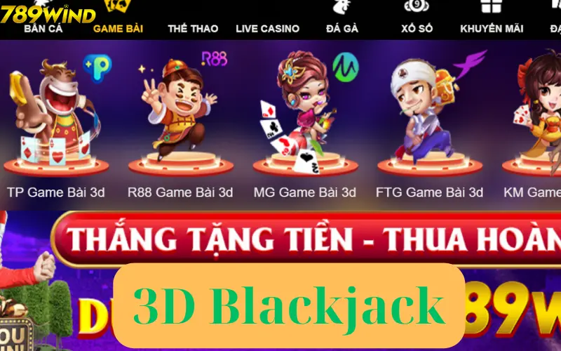 Sảnh 3D Blackjack